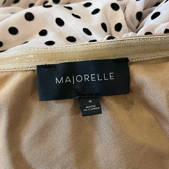 Majorelle Karissa Mini One Shoulder Pink Polka Dot REVOLVE Dress - Size Medium - Picture 7 of 7